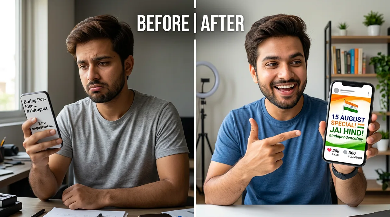Cover for How to Make a 15 August Post for India (Prompt Templates)